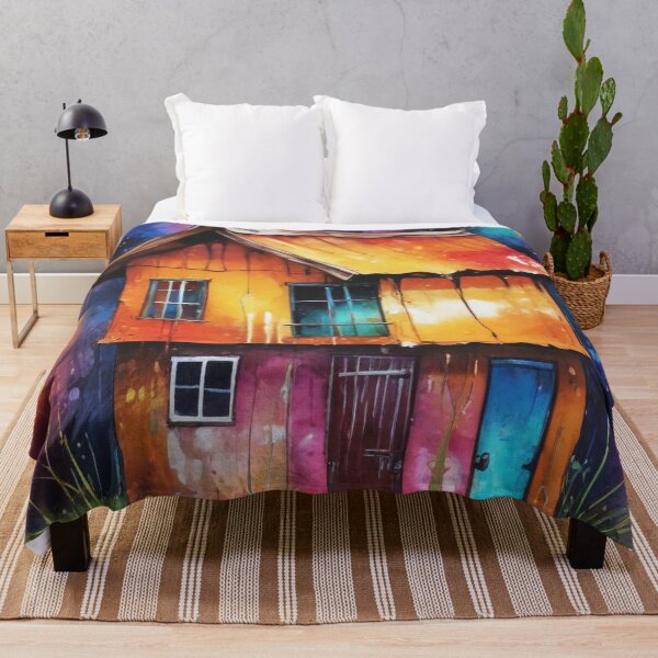 Item preview, Rural living acrylic colorful artwork print design designed and sold by Anshu3813.