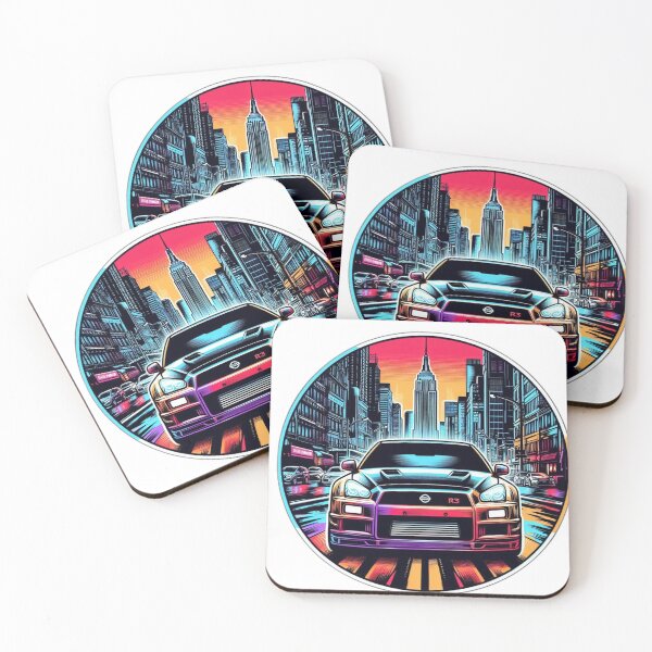 Item preview, A round logo of a Nissan GTR R34 Parked in New York designed and sold by starter45.