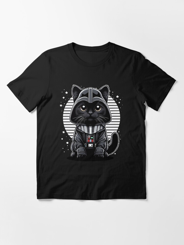 Thumbnail 3 of 7, Essential T-Shirt, Cat Vader designed and sold by Ikibrai.
