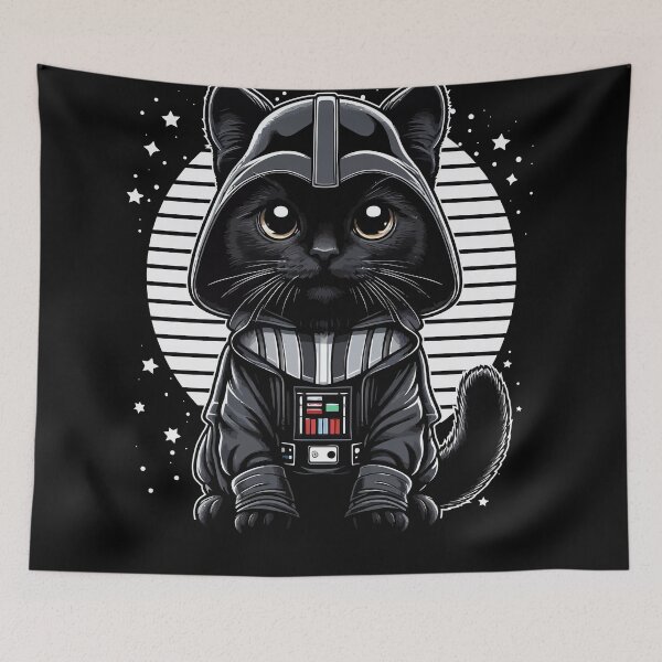 Item preview, Cat Vader designed and sold by Ikibrai.