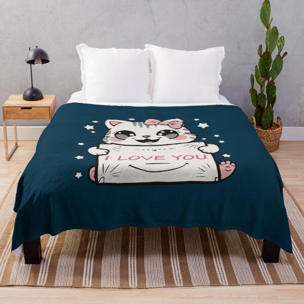 Item preview, Kawaii cat with love! designed and sold by DREAMINGROOSTER.
