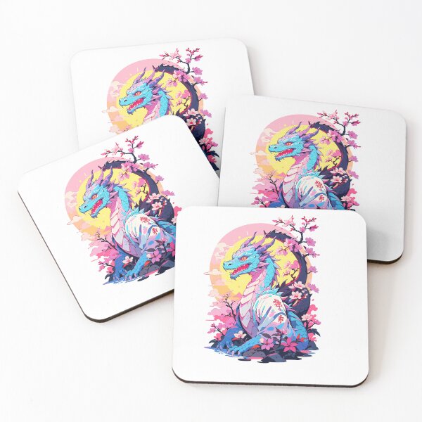 Item preview, Vintage Vaporwave Style Japanese Dragon Design designed and sold by LuminOrb.