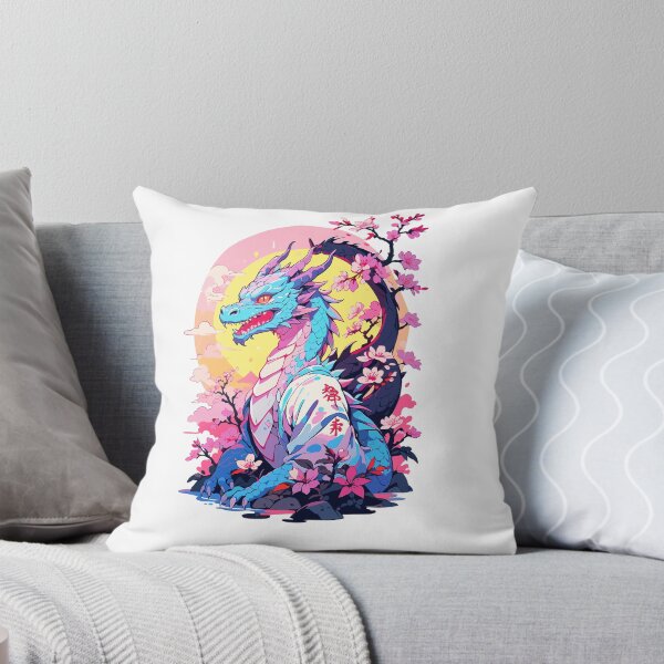 Item preview, Vintage Vaporwave Style Japanese Dragon Design designed and sold by LuminOrb.