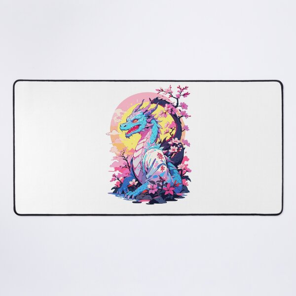 Item preview, Vintage Vaporwave Style Japanese Dragon Design designed and sold by LuminOrb.