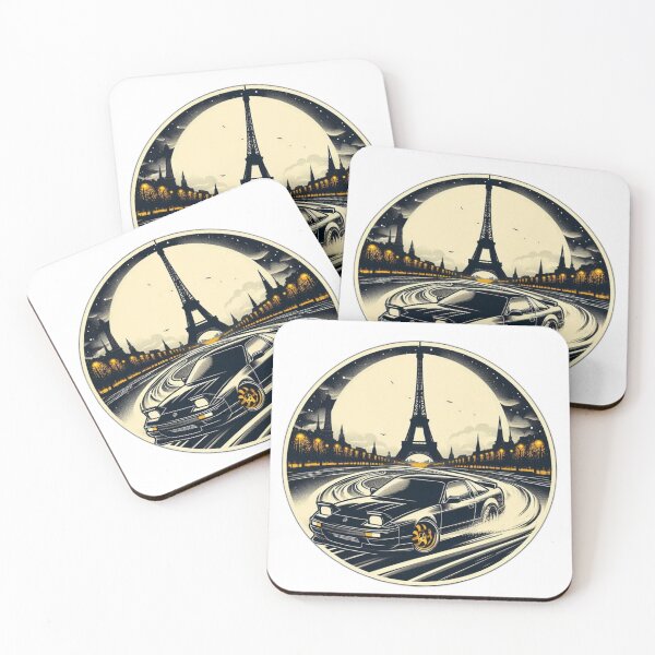 Item preview, A round logo of a Nissan 240sx Drifting in Paris designed and sold by starter45.