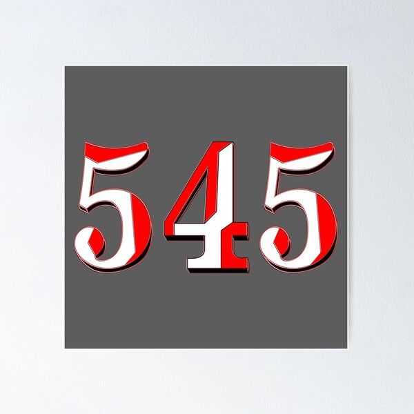 Item preview, number five hundred and forty-five digit 545 order sequence team member age designed and sold by 4rpixs.
