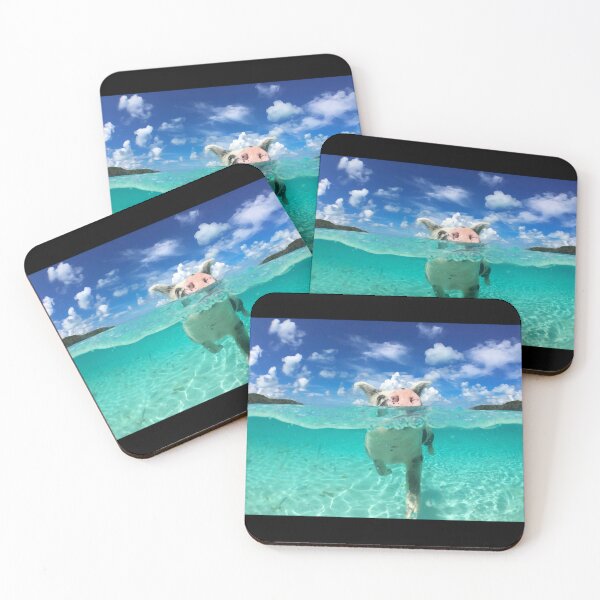 Item preview, Cute Swimming Pigs in Bahamas designed and sold by RoryPotts.