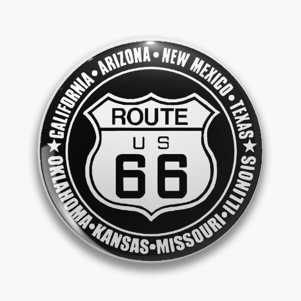 Artikelvorschau, Route 66 Verkehrsschild, Staaten entworfen und verkauft von Numbers-Art.
