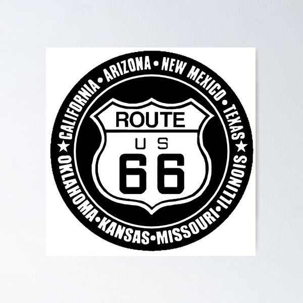 Item preview, route 66 traffic sign, states designed and sold by Numbers-Art.