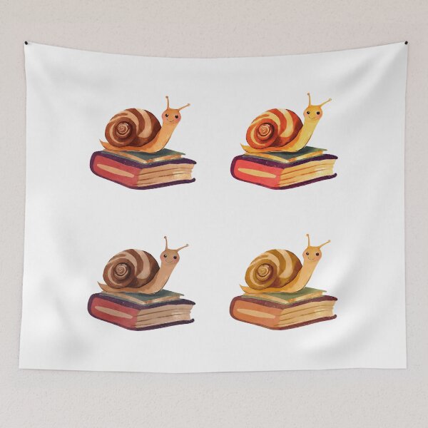 Item preview, Smiling Snails and Books designed and sold by FarmOfCuties.