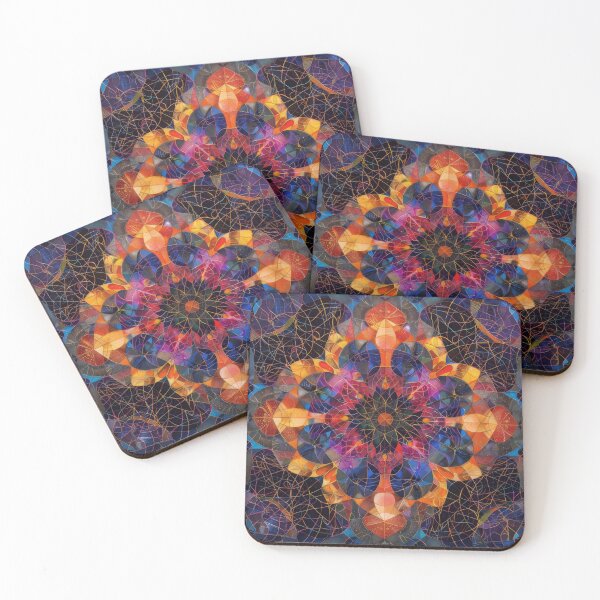 Item preview, Night time fire kaleidoscope design designed and sold by PrettyPinkSkies.