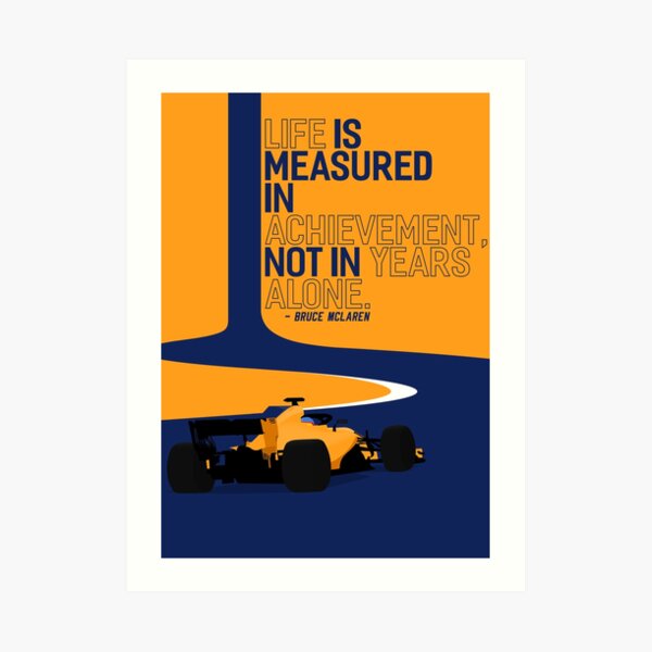 2018 McLaren F1 "Achievement" Art Print