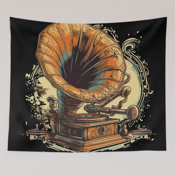 Item preview, Vintage Victorian Antique Phonograph #3 designed and sold by Digital Media Buzz Content.