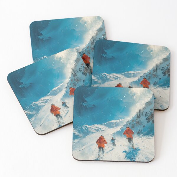 Item preview, Original Ski Sport Painting   designed and sold by Rockwpapart.