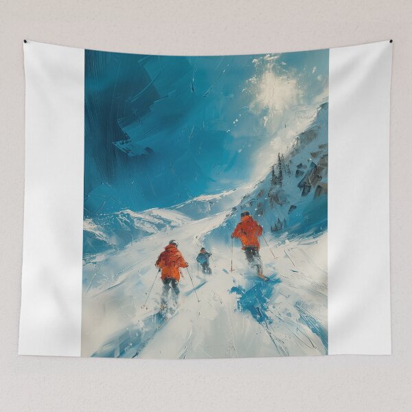 Item preview, Original Ski Sport Painting   designed and sold by Rockwpapart.