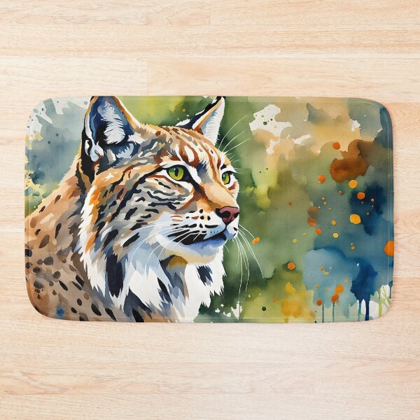 Item preview, Eurasian Lynx - Modern Watercolour Style Wildlife designed and sold by Country-Artist.