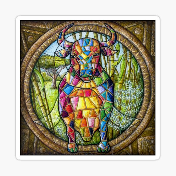 Taurus: Serene Strength Sticker