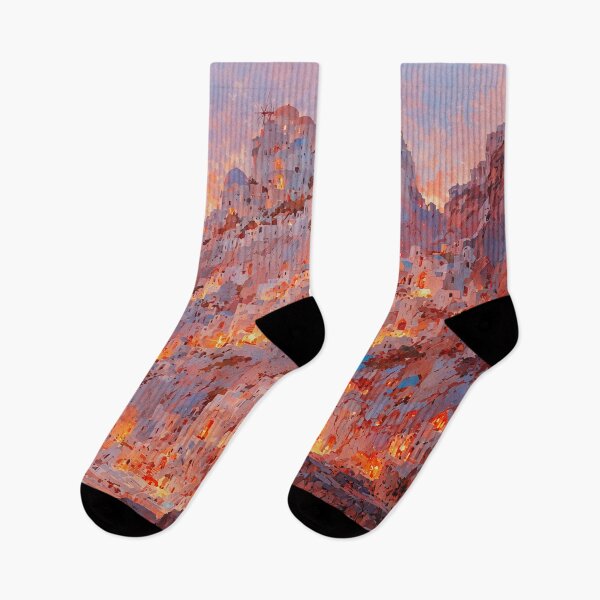 Item preview, Beautiful buildings against sunset by Aegean Sea at Santorini, Greece designed and sold by Serene Scapez.