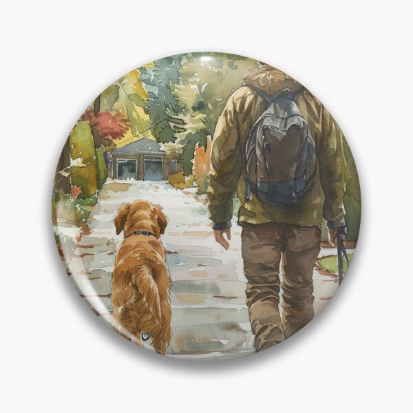Item preview, Dog Owner Walking with Leash | Daily Dog Walk | Pet Lover's Gift designed and sold by Mr-whiteBG.