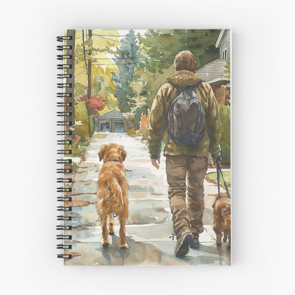 Item preview, Dog Owner Walking with Leash | Daily Dog Walk | Pet Lover's Gift designed and sold by Mr-whiteBG.