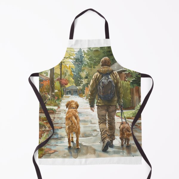 Item preview, Dog Owner Walking with Leash | Daily Dog Walk | Pet Lover's Gift designed and sold by Mr-whiteBG.
