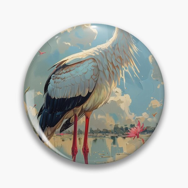 Item preview, Stork  Painting designed and sold by Rockwpapart.