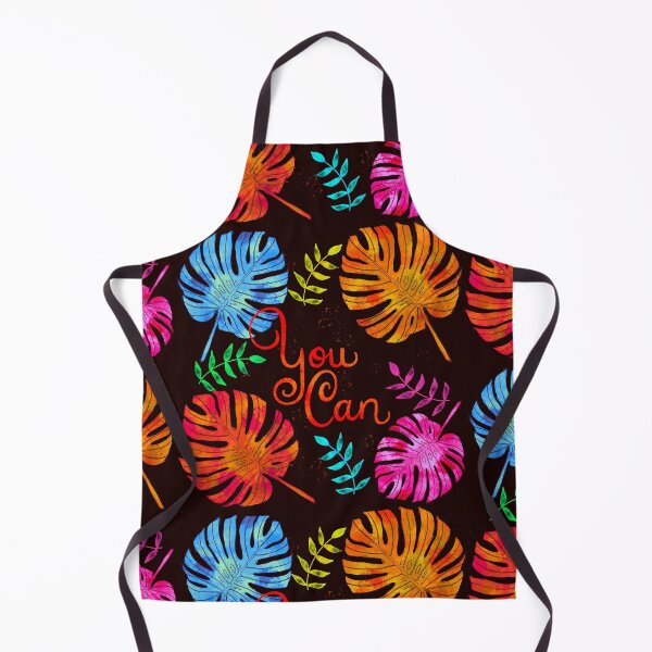 Item preview, Monstera leaf water colour style with short Quote “You can” designed and sold by BeUniqueByRomy.