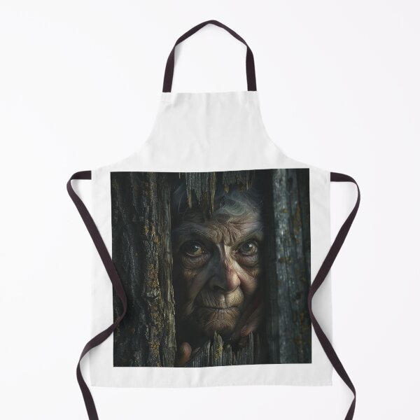 Item preview, Old Woman Peering Through Wooden Slats designed and sold by palmyst.