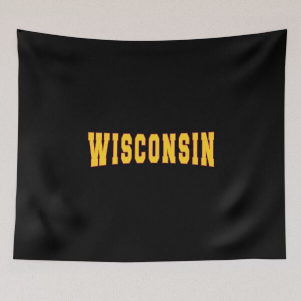 Item preview, Vintage Stencil Wisconsin State designed and sold by US States Merch.