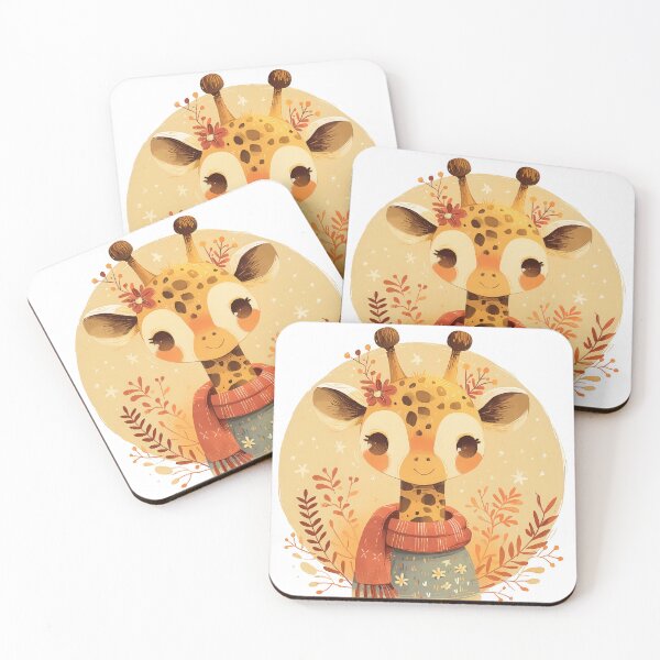 Item preview, Delightful baby giraffe in scarf designed and sold by JoyfulNat.
