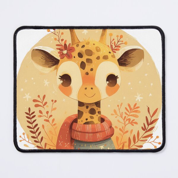 Item preview, Delightful baby giraffe in scarf designed and sold by JoyfulNat.
