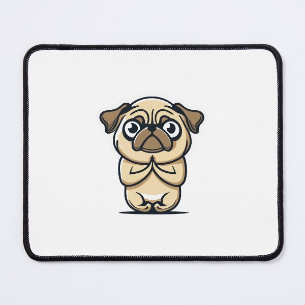 Item preview, Zen Pug Yoga Pose Minimalist Design designed and sold by NiftyWrx.