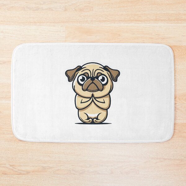 Item preview, Zen Pug Yoga Pose Minimalist Design designed and sold by NiftyWrx.