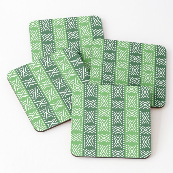 Item preview, Green colored bogolan designed and sold by Wolagno.