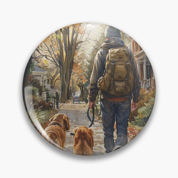 Item preview, Dog Owner Walking Their Pet designed and sold by Mr-whiteBG.