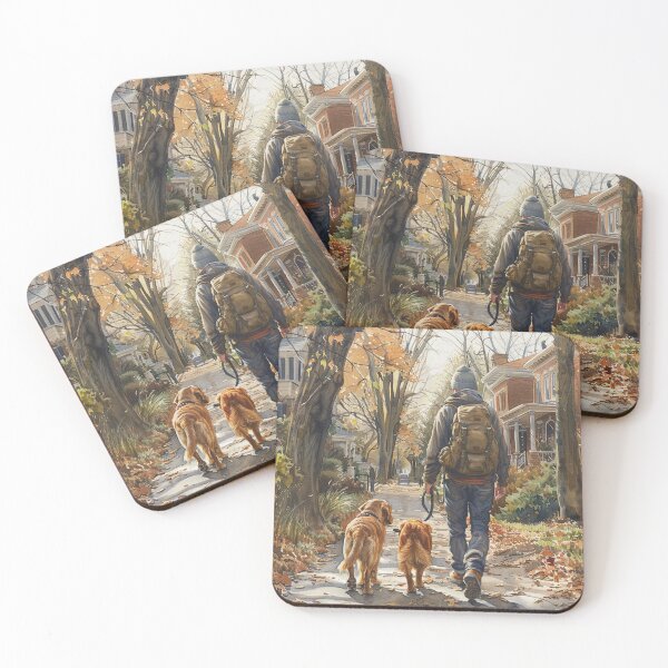 Item preview, Dog Owner Walking Their Pet designed and sold by Mr-whiteBG.