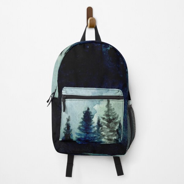 Item preview, Foggy forest watercolor art designed and sold by FleurDesign.