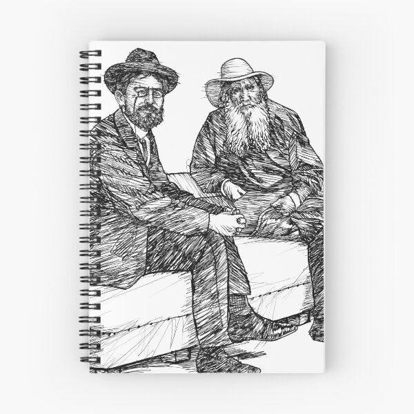 Item preview, ANTON CHEKHOV and LEO TOLSTOY ink portrait designed and sold by lautir.