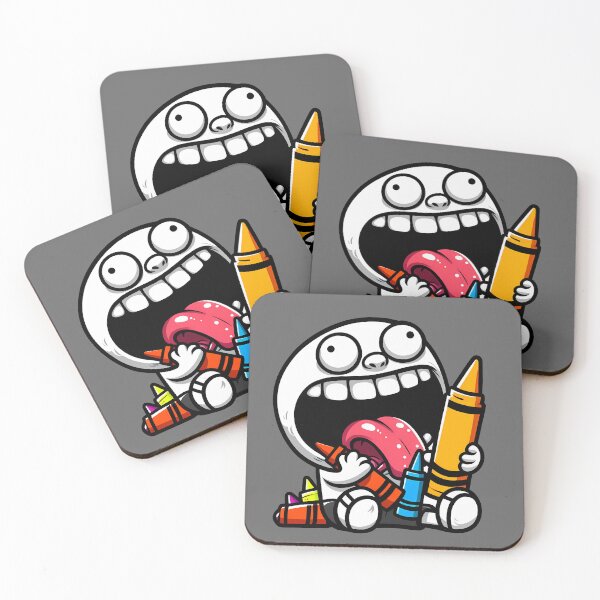 Item preview, Crayon Eater designed and sold by Funny Vintage Stickers And T-Shirts.