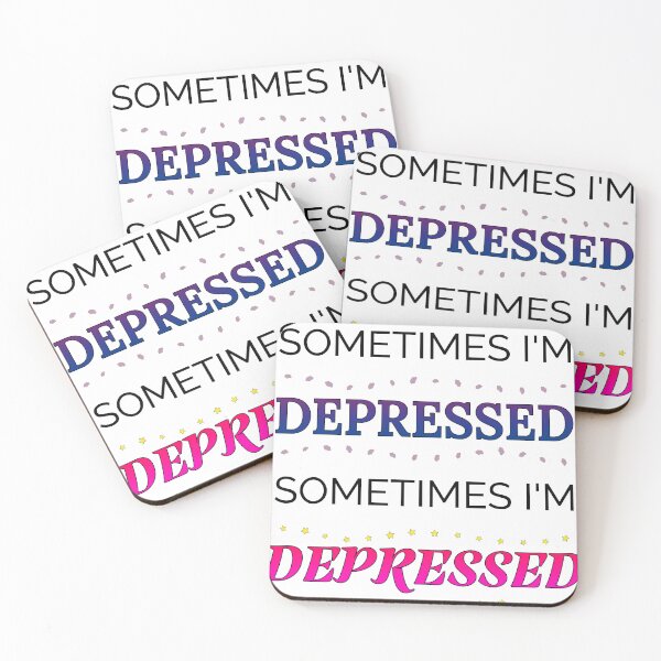 Item preview, Sometimes I'm Depressed designed and sold by ThatIsSomething.