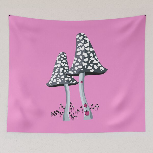 Item preview, Two black fly agarics designed and sold by Alex  Blud.