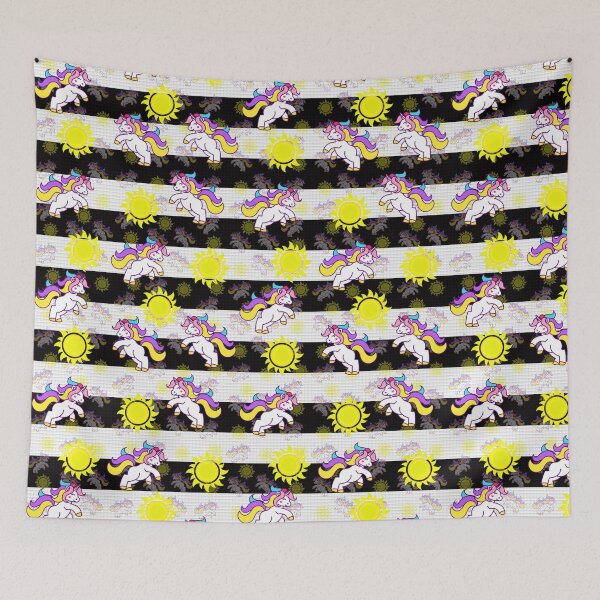 Item preview, Unicorn Stripes - Pattern Design designed and sold by PatternTitan.