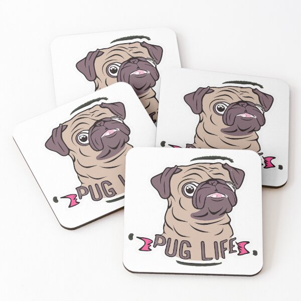 Item preview, Hip Hop Pug Life - Cool Winking Pug Sticker designed and sold by NiftyWrx.