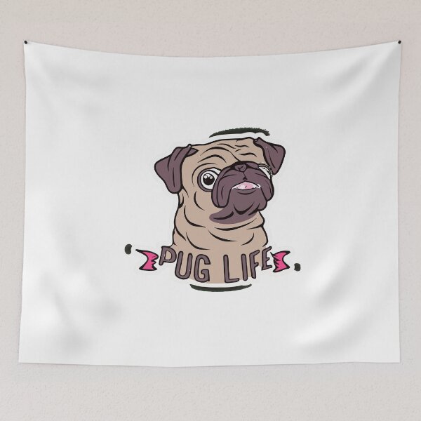 Item preview, Hip Hop Pug Life - Cool Winking Pug Sticker designed and sold by NiftyWrx.