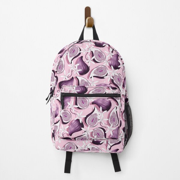 Item preview,  Flowers and fruits of figs, purple on pink background designed and sold by Alex  Blud.