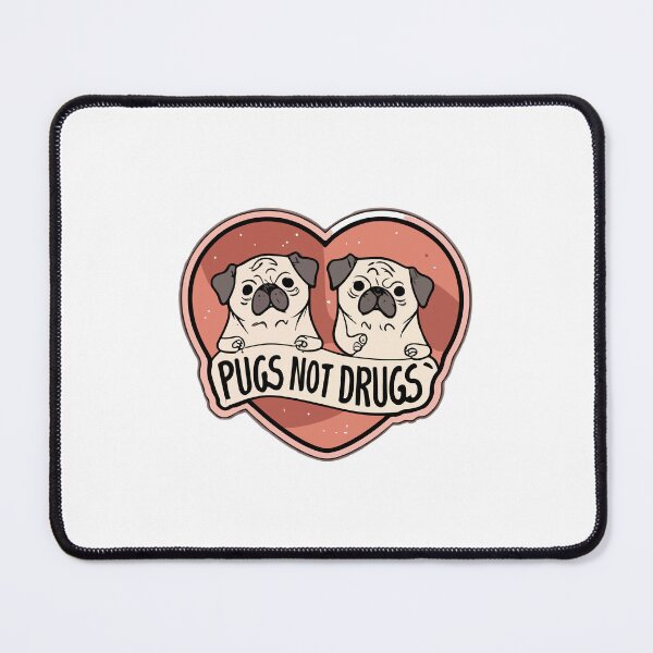 Item preview, Pugs Not Drugs - Paw Heart Love designed and sold by NiftyWrx.