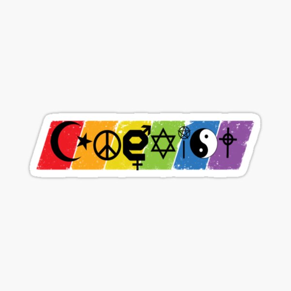 Rainbow CoExist Sticker