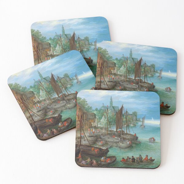 Item preview, View of a City along a River | Jan Brueghel designed and sold by LaMadeleine.