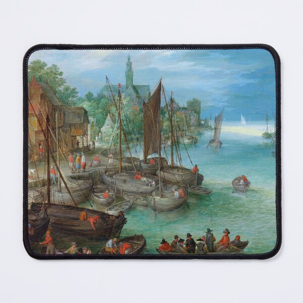 Item preview, View of a City along a River | Jan Brueghel designed and sold by LaMadeleine.