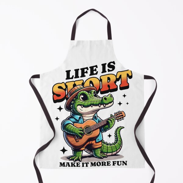 Item preview, alligator wearing hat and play guitar designed and sold by ShawishArt.